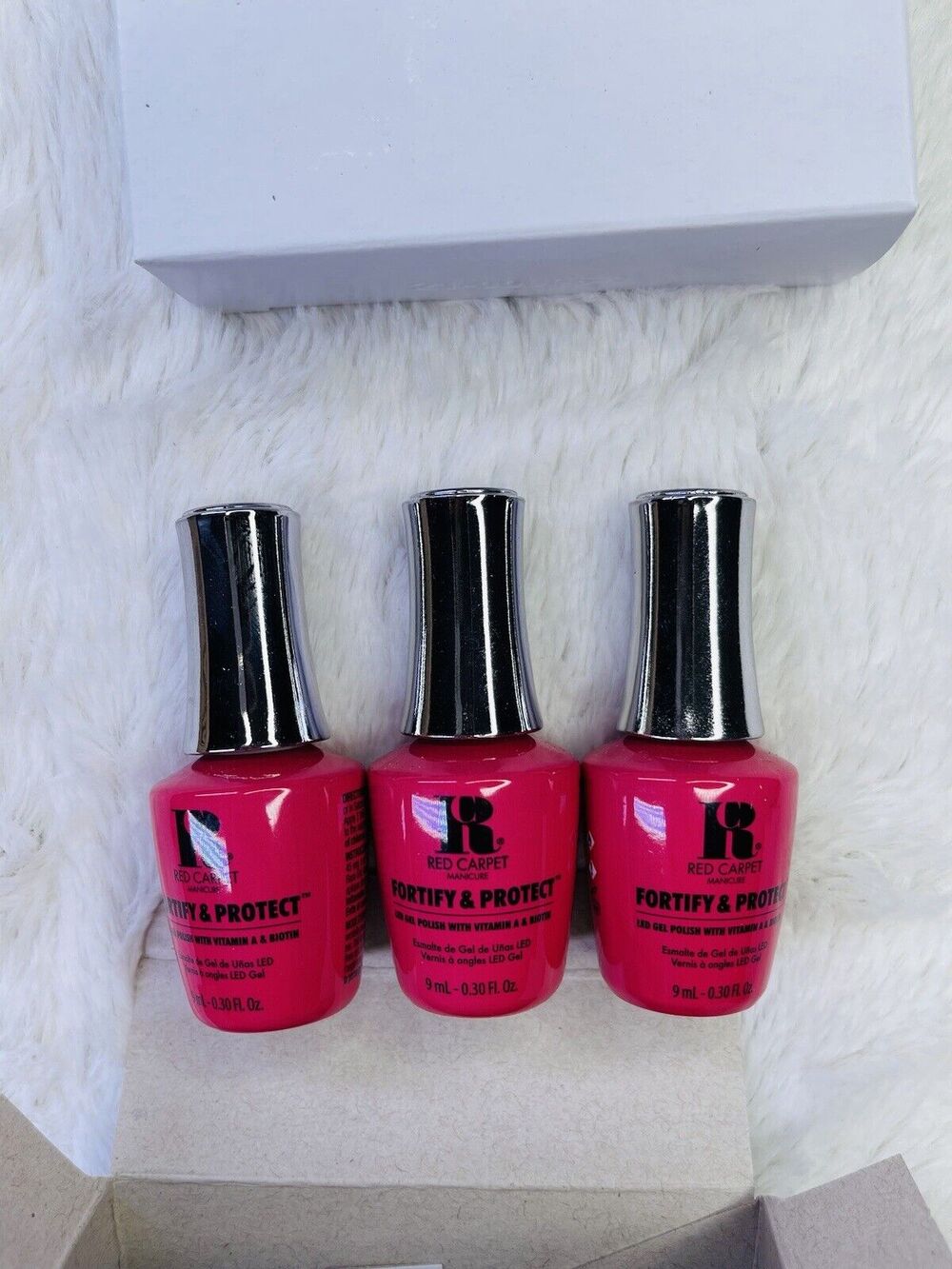 Red Carpet Manicure LED Gel Nail Polish Lacquer Enamel Film Debut Red Carpet 6pk